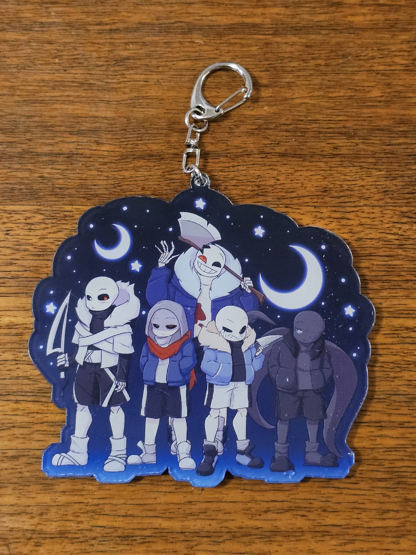 Undertale AU keychains - "Multiverse forces"