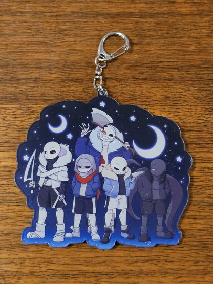 Undertale AU keychains - "Multiverse forces"