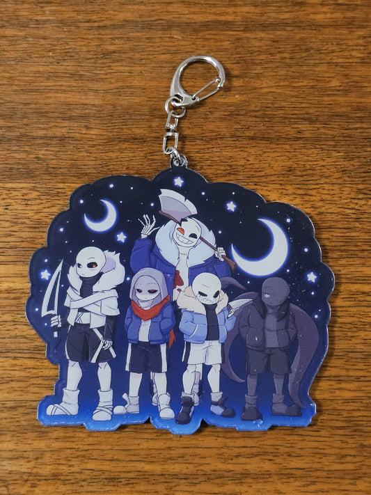 Undertale AU keychains - "Multiverse forces"