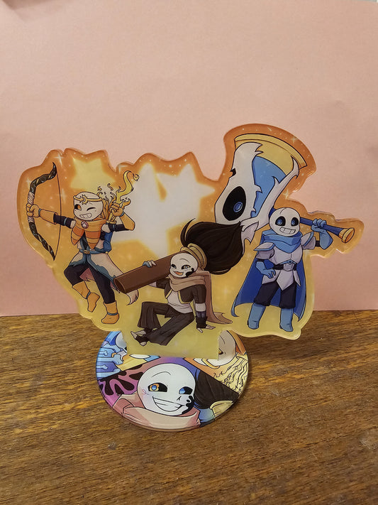 "Grupo de los Star Sanses" -Undertale AU Standee