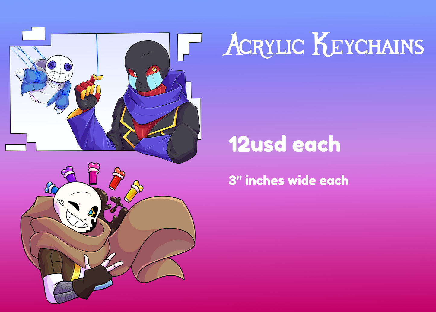 Error / Ink keychains