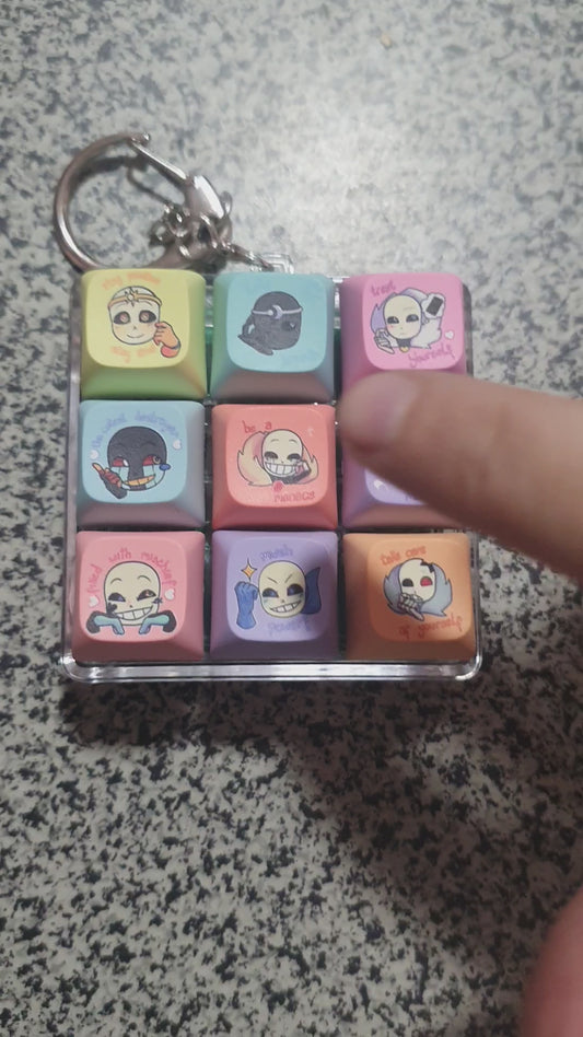 UTAU Sanses Clicker Fidget Keychain