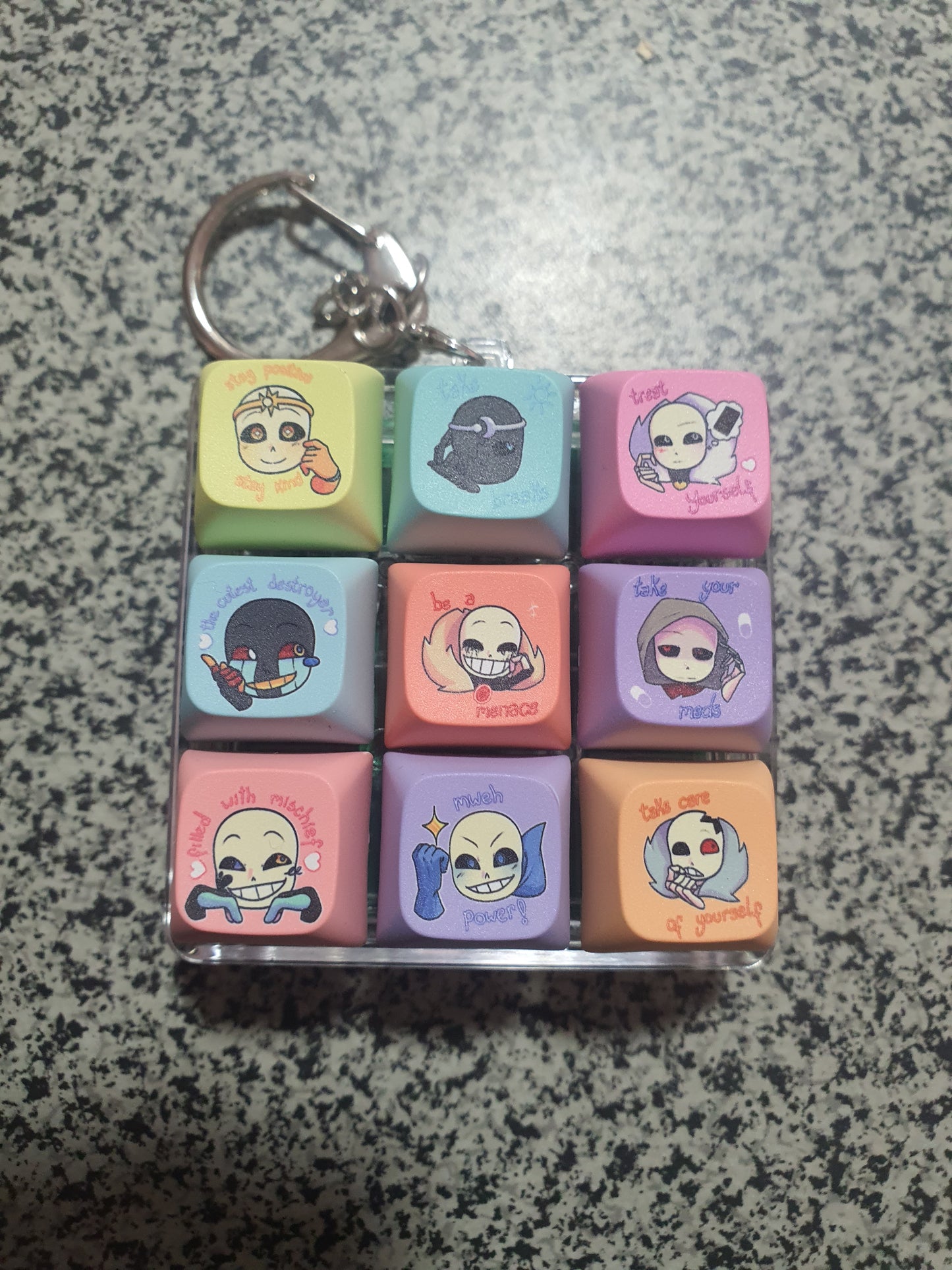 UTAU Sanses Clicker Fidget Keychain